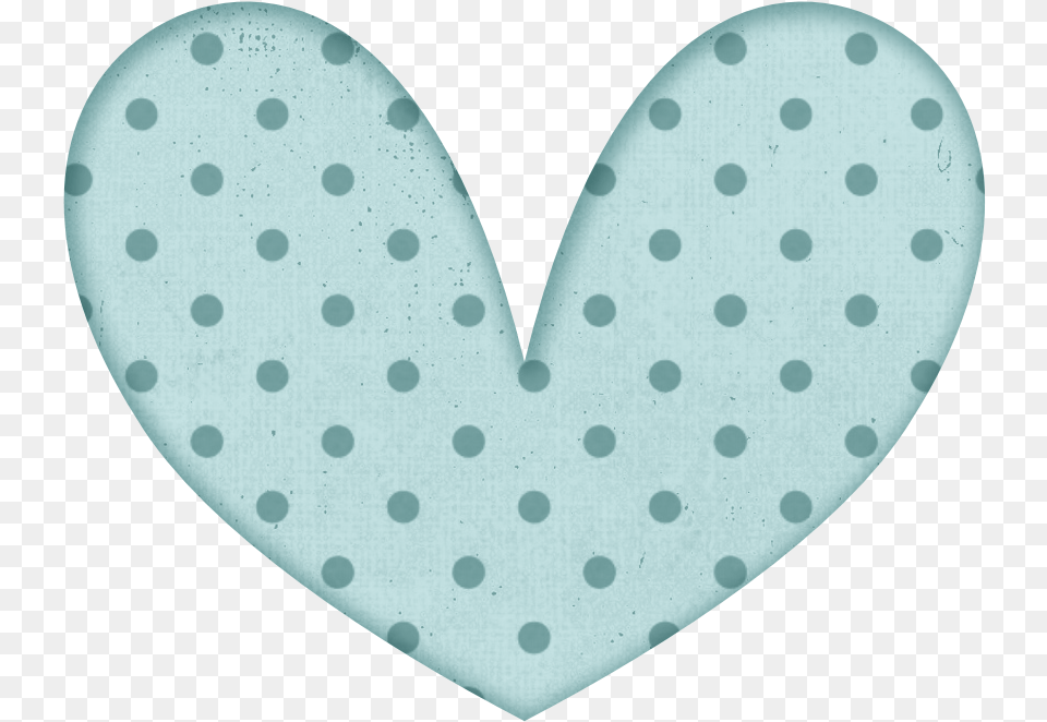 Heart Digital Karen Blue Polka Dot Heart, Pattern, Home Decor Free Png