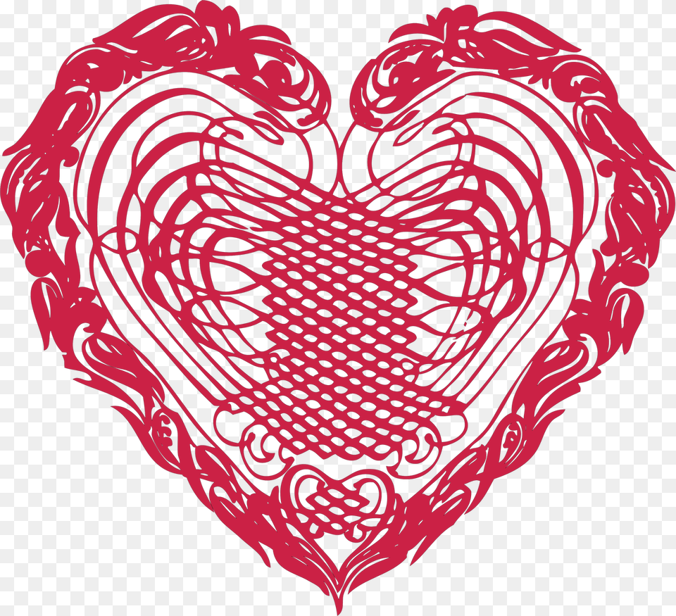 Heart Doily Svg Cut File Heart, Person, Pattern Free Png