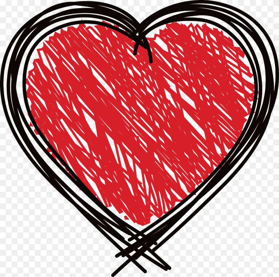 Heart Doodle Drawing Clip Art Graffiti Painted Love Malaysia Free Png Download