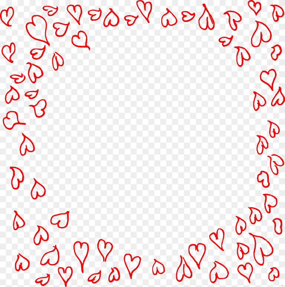 Heart Doodle Frame 1 1 Circle, Blackboard, Text Free Transparent Png