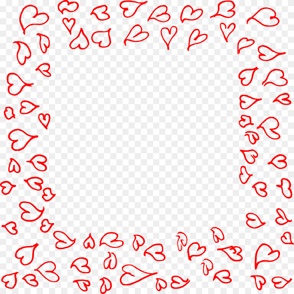 Heart Doodle Frame 2, Blackboard, Text Png