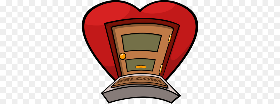 Heart Door, Computer, Electronics, Pc, Aircraft Free Png Download