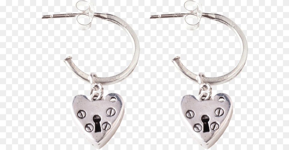 Heart Earings Silver Tilly Sveaas Silver Heart Hoop Earrings, Accessories, Earring, Jewelry, Locket Free Png