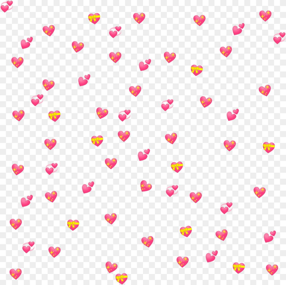 Heart Emoji Background Pink Sparkle Pinkheart Illustration, Flower, Petal, Plant, Paper Free Png Download