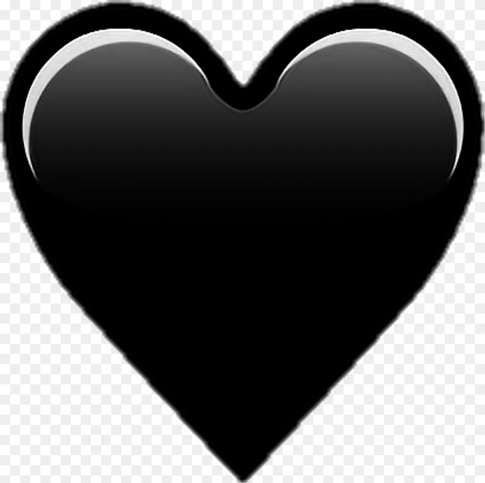 Heart Emoji Blackheart Black Black Heart Emoji, Logo Png