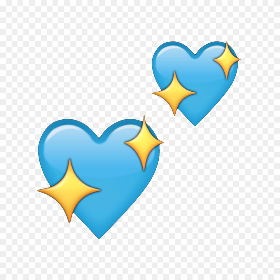 Heart Emoji Blue Sparkle Blueheart Heartemoji Sparkling, Symbol, Logo Png