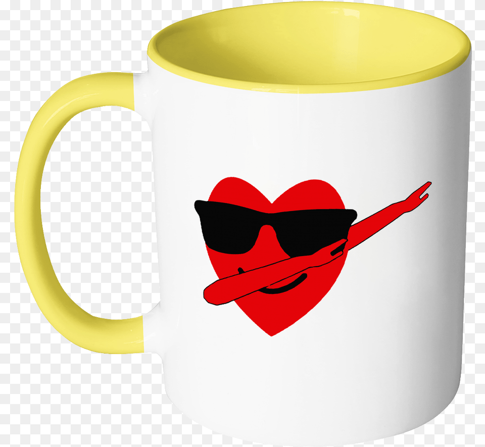 Heart Emoji Dabbing For Valentinequots Day Mugs Accent Valentine Cup Hd, Beverage, Coffee, Coffee Cup, Adult Free Png
