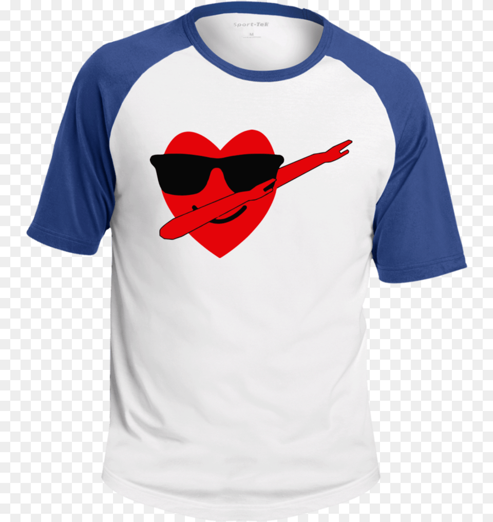 Heart Emoji Dabbing For Valentinequots Day Raglan T Shirt, Clothing, T-shirt, Adult, Male Free Png Download