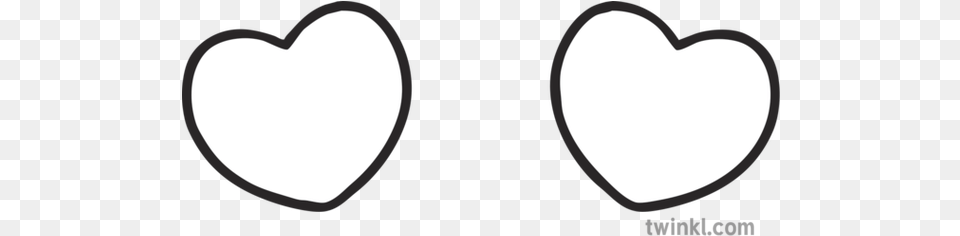 Heart Emoji Eyes Eyfs Black And White Rgb Illustration Twinkl Clip Art, Logo, Astronomy, Outdoors, Night Free Png