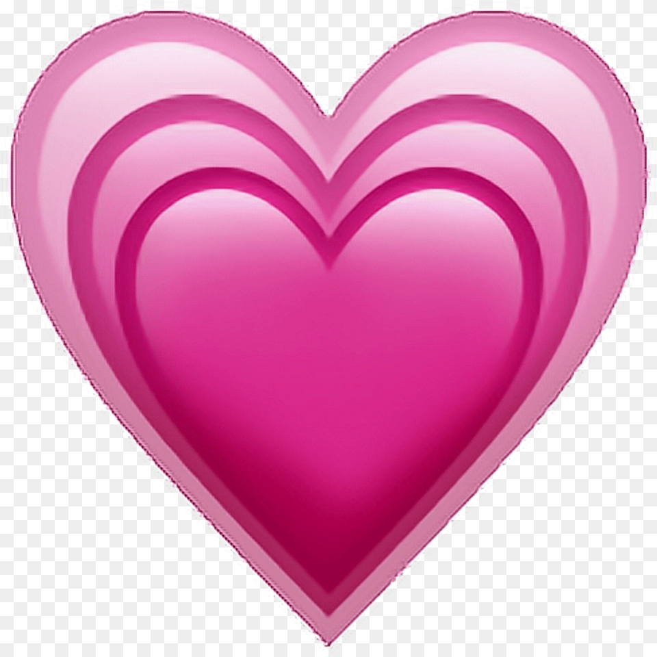 Heart Emoji Iphone Emojiip Pink Sticker Growing Pink Heart Emoji, Plate Png Image