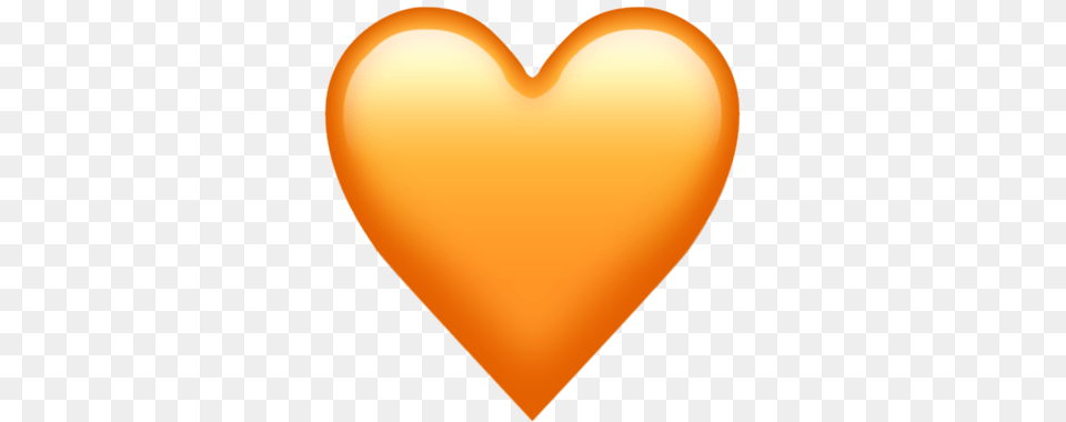 Heart Emoji Iphone Orange Heart Emoji, Balloon Png Image