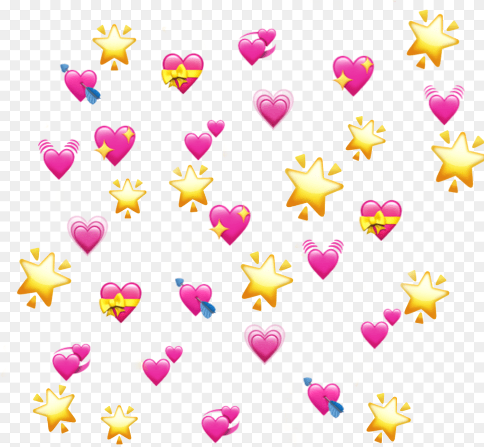 Heart Emoji Meme Transparent, Paper, Confetti Free Png