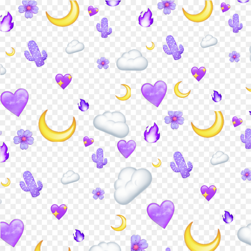 Heart Emoji Touka Kirishima, Purple, Flower, Petal, Plant Free Png Download