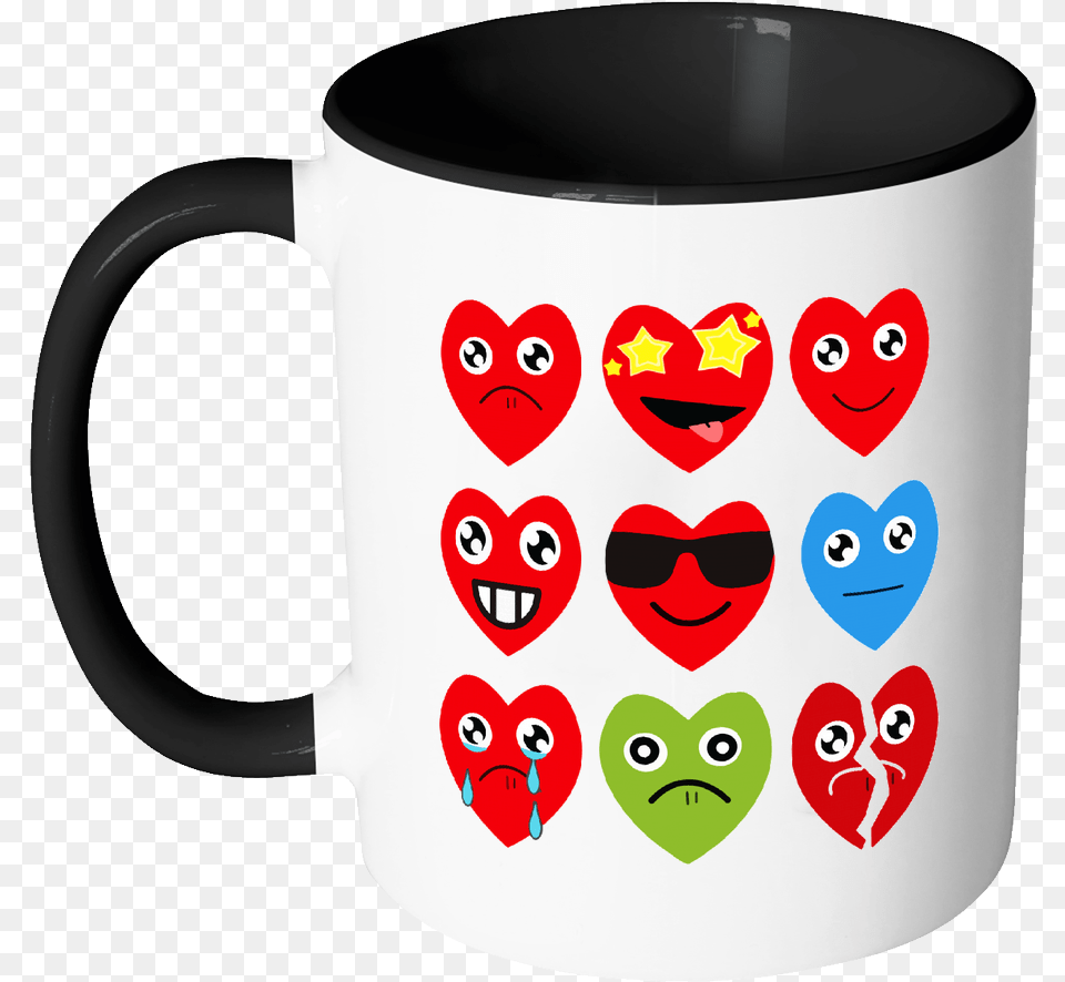 Heart Emojis Gift For Valentine S Day Mugs Accent Mug Im A Cunt Mug, Cup, Animal, Bird, Accessories Png Image