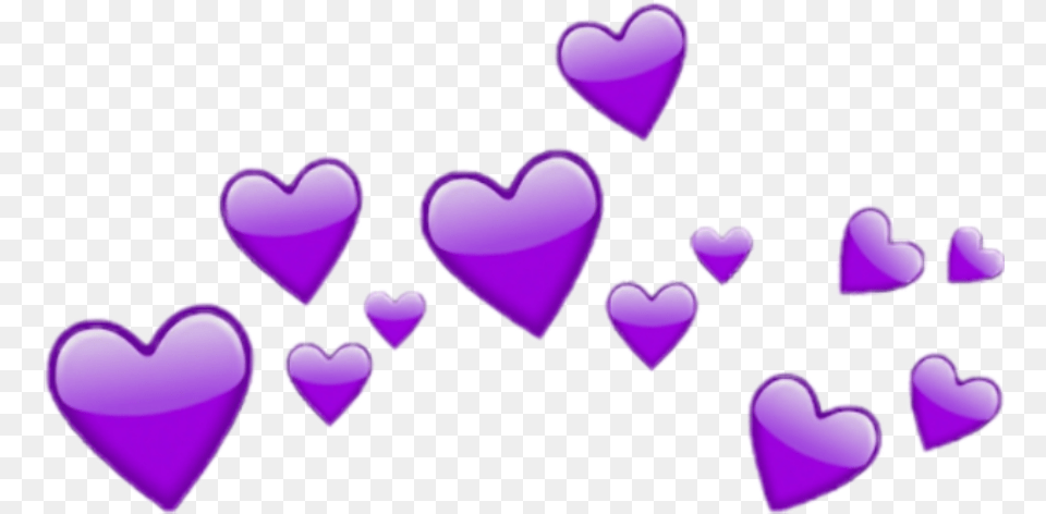 Heart Emojis Meme Clipart Full Size Clipart Aesthetic Hearts Transparent Background, Purple, Smoke Pipe Free Png