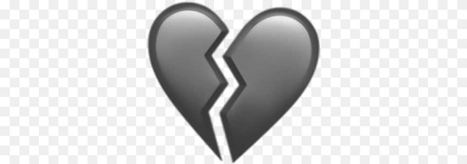 Heart Emoticon Heart Brokenheart Broken Emoji Black Broken Heart Emoji Free Transparent Png