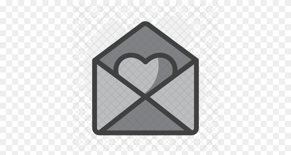 Heart Envelope Icon Sign, Blackboard Free Transparent Png