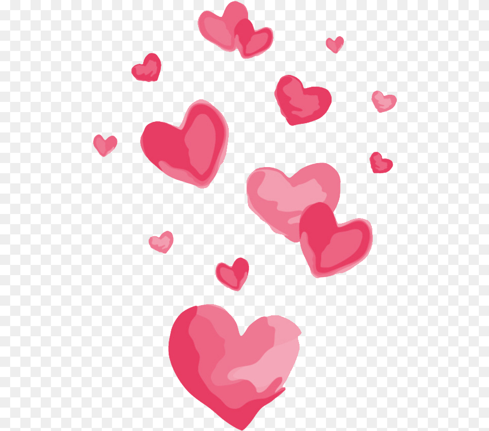 Heart Euclidean Vector Cartoon Hearts Background, Flower, Petal, Plant, Baby Free Transparent Png