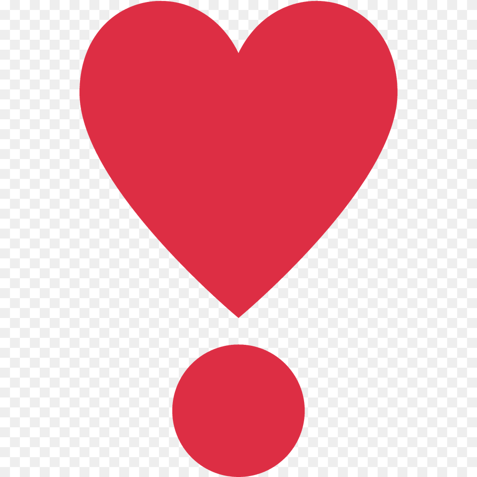 Heart Exclamation Emoji Clipart, Balloon Png Image