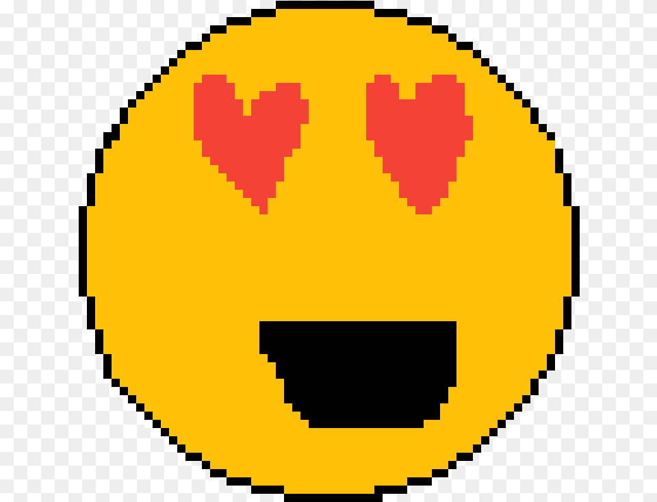 Heart Eye Emoji Pixel Art Circle, Logo, Blackboard Free Transparent Png