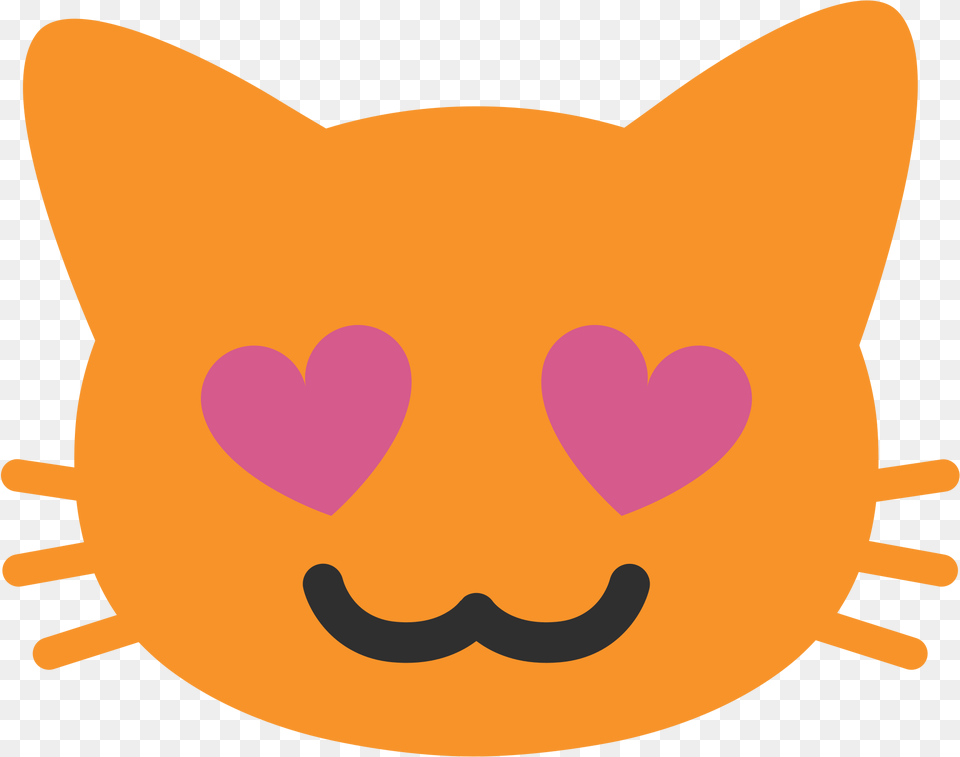 Heart Eyes Cat Emoji Android, Animal, Fish, Mammal, Pet Png Image
