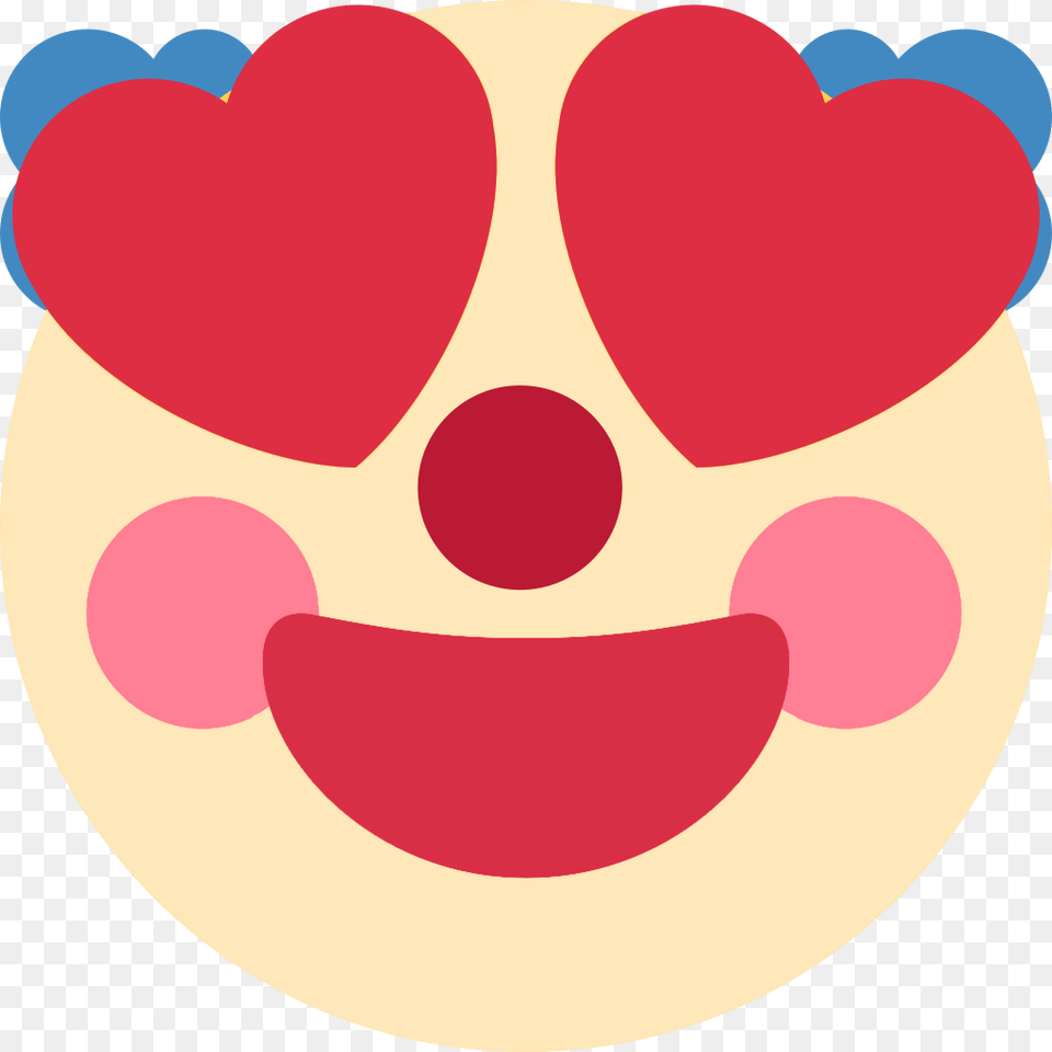 Heart Eyes Clown Discord Emoji Clown In Love Emoji Free Png Download