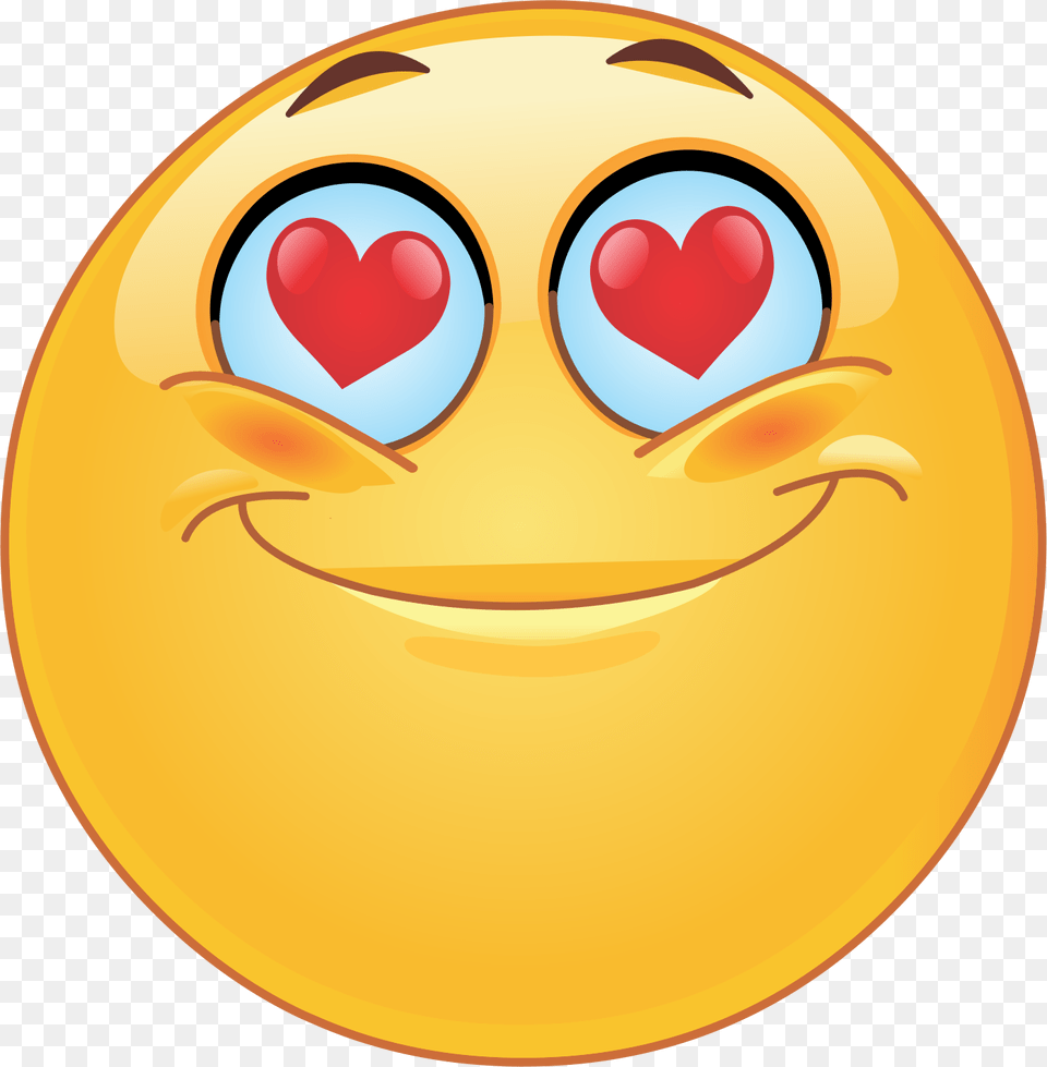Heart Eyes Emoji Decal, Disk Free Png