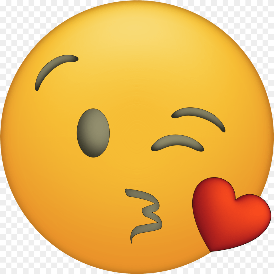 Heart Eyes Emoji Printable Kiss Kissy Face Emoji, Sphere, Astronomy, Moon, Nature Free Transparent Png