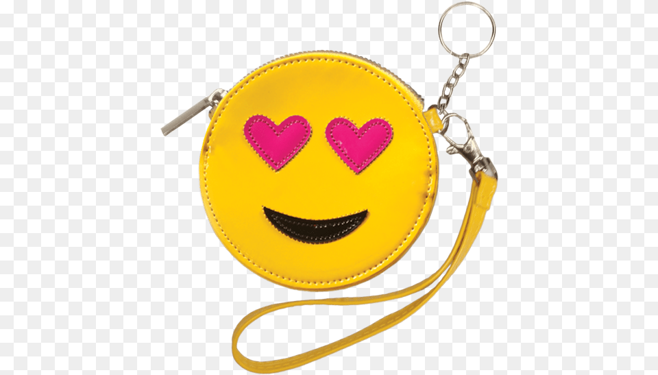 Heart Eyes Emoji Purse Key Chain Smiley, Accessories, Bag, Handbag, Jewelry Png Image
