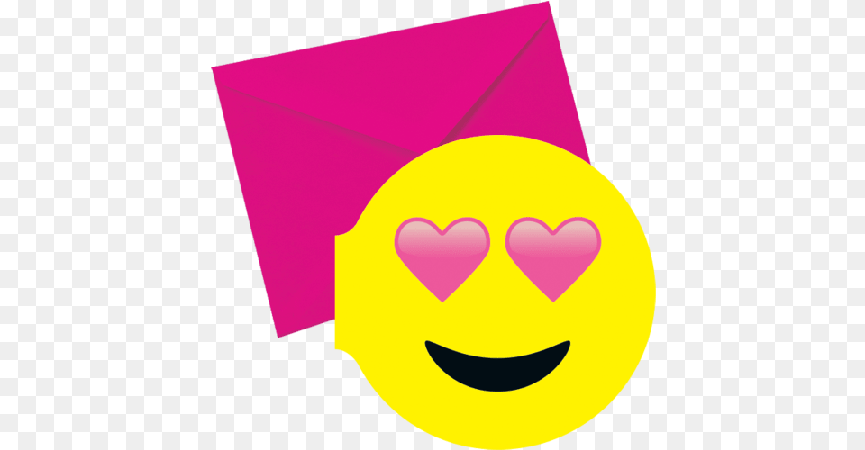 Heart Eyes Emoji Scented Notecards Smiley, Envelope, Mail Free Png
