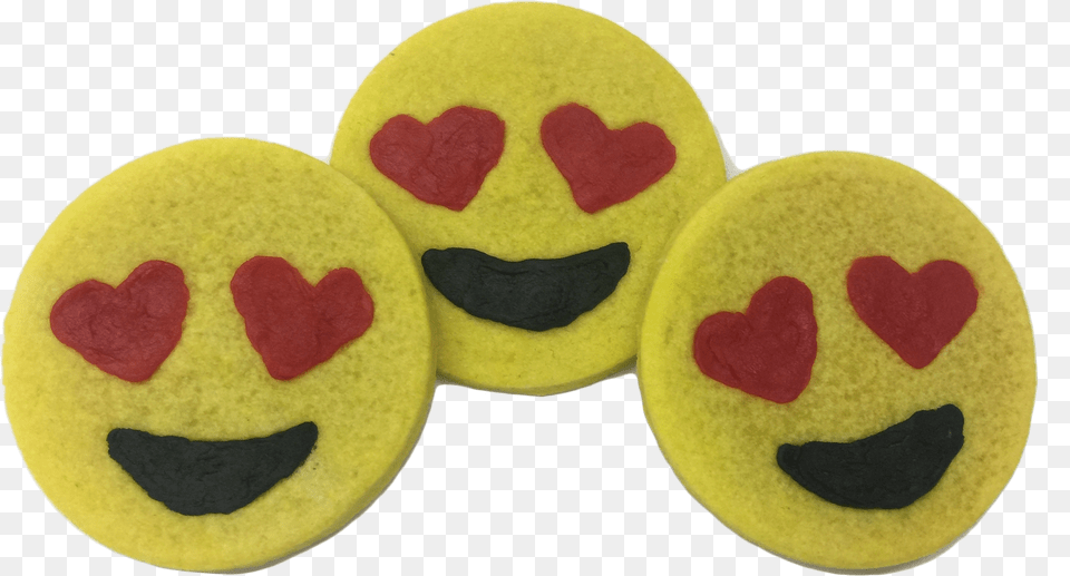 Heart Eyes Emoji Sugar Cookies Free Transparent Png