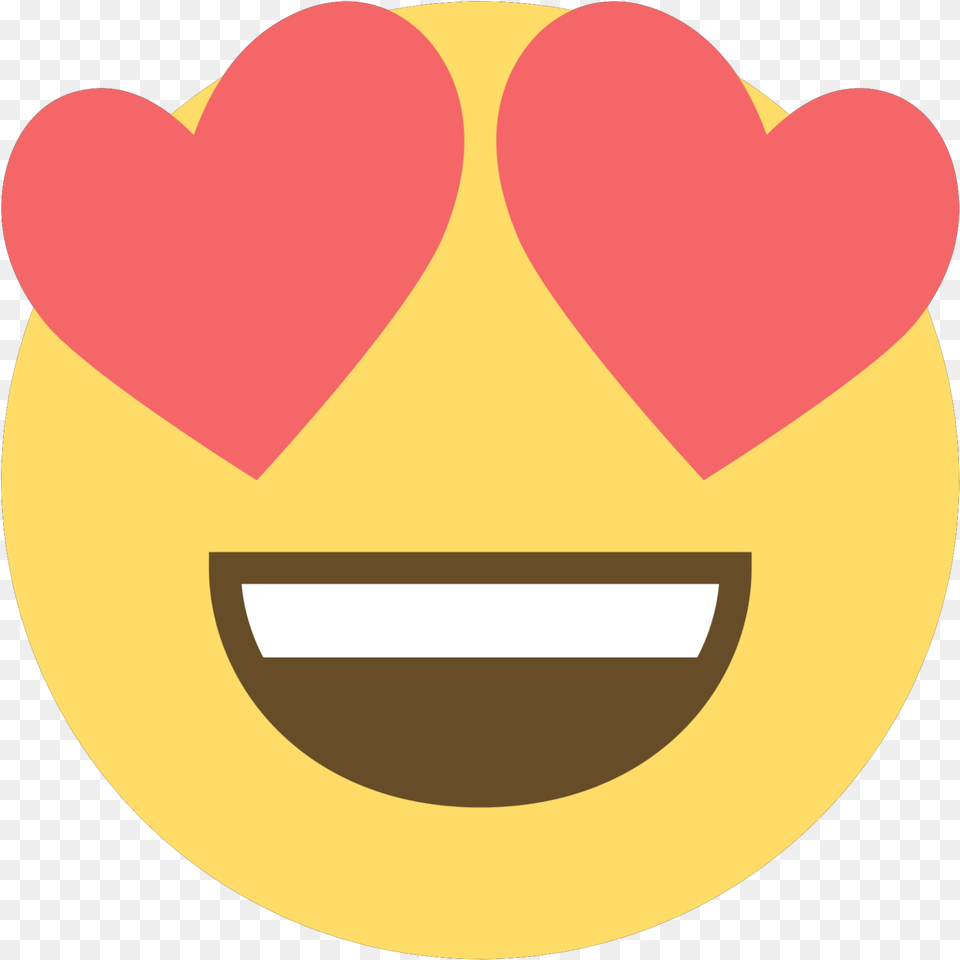 Heart Eyes Emoji Vector, Gold Free Png