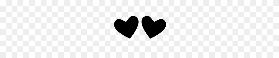 Heart Eyes Icons Noun Project, Gray Free Transparent Png