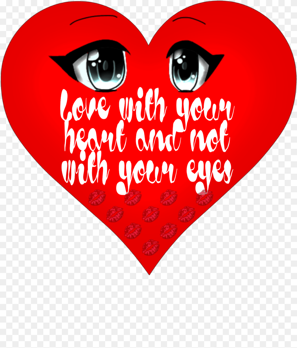 Heart Eyes Quote Realthoughts Funeditlove Heart Free Png