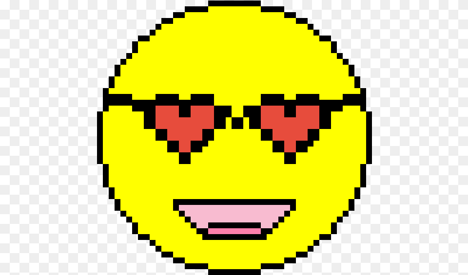 Heart Face Emoji Plate Pixel Art Png Image