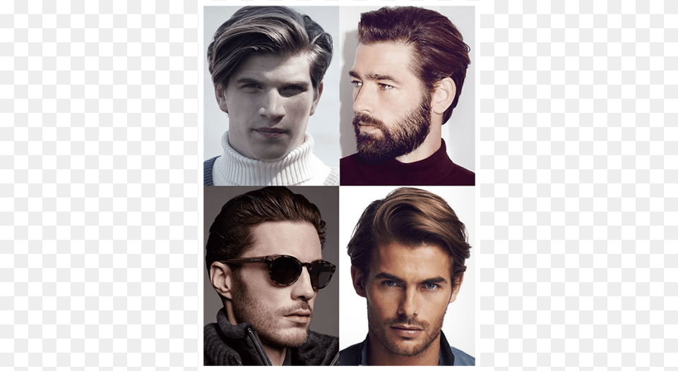 Heart Face Shape Haircuts For Men, Accessories, Person, Head, Beard Free Png Download