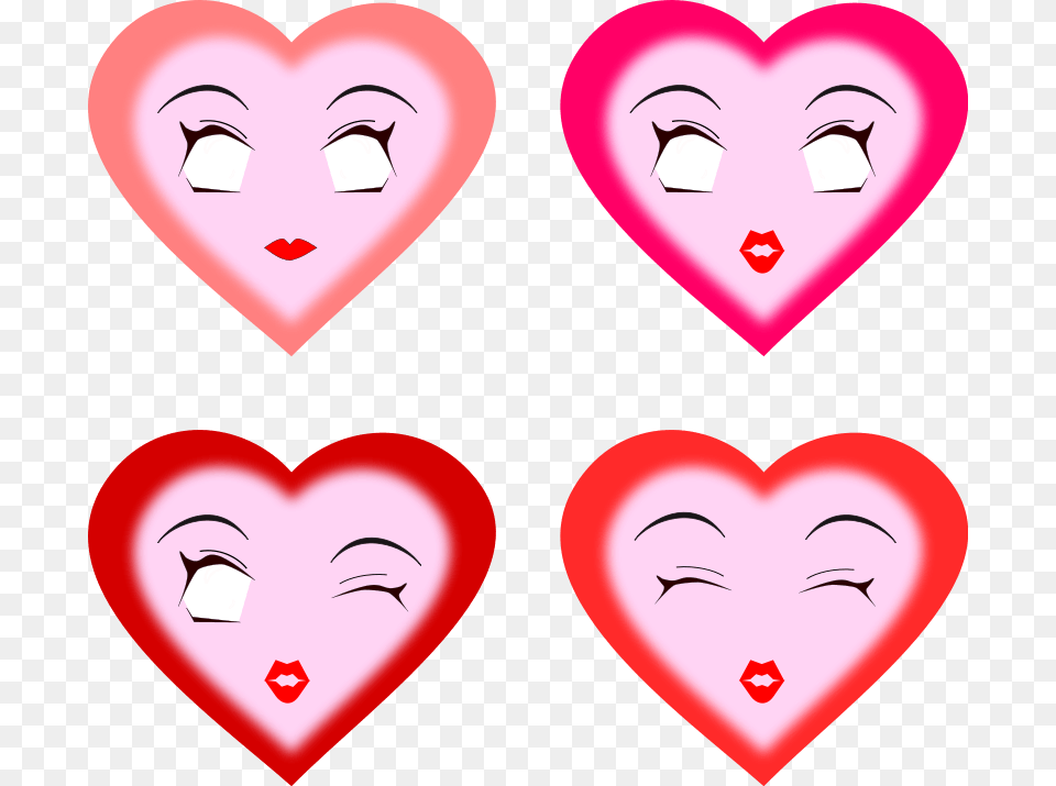 Heart Faces Clip Art Heart Face Clipart, Head, Person Free Transparent Png