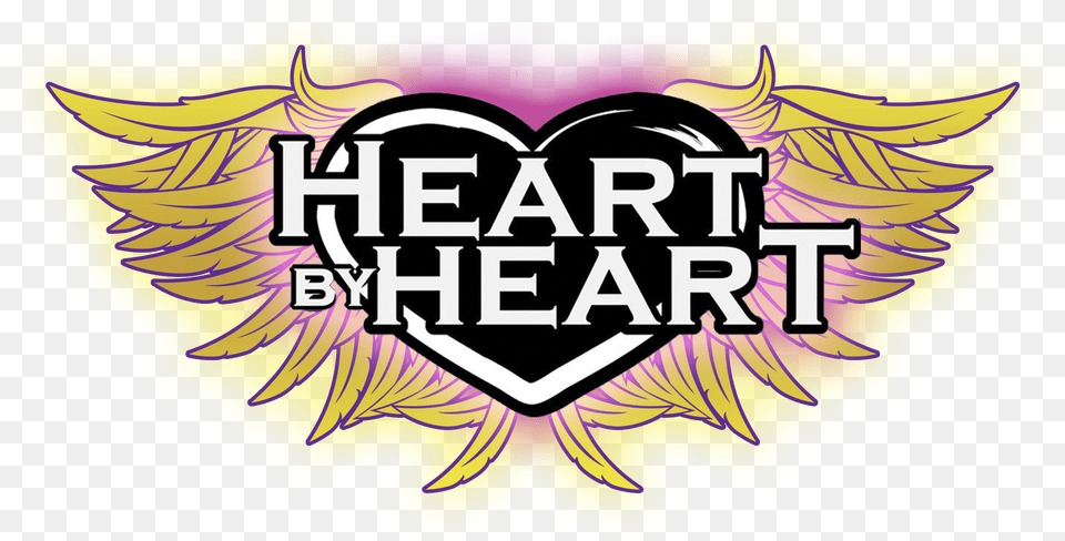 Heart Feather Logo Transparent Heart By Heart, Sticker, Emblem, Symbol, Person Png Image
