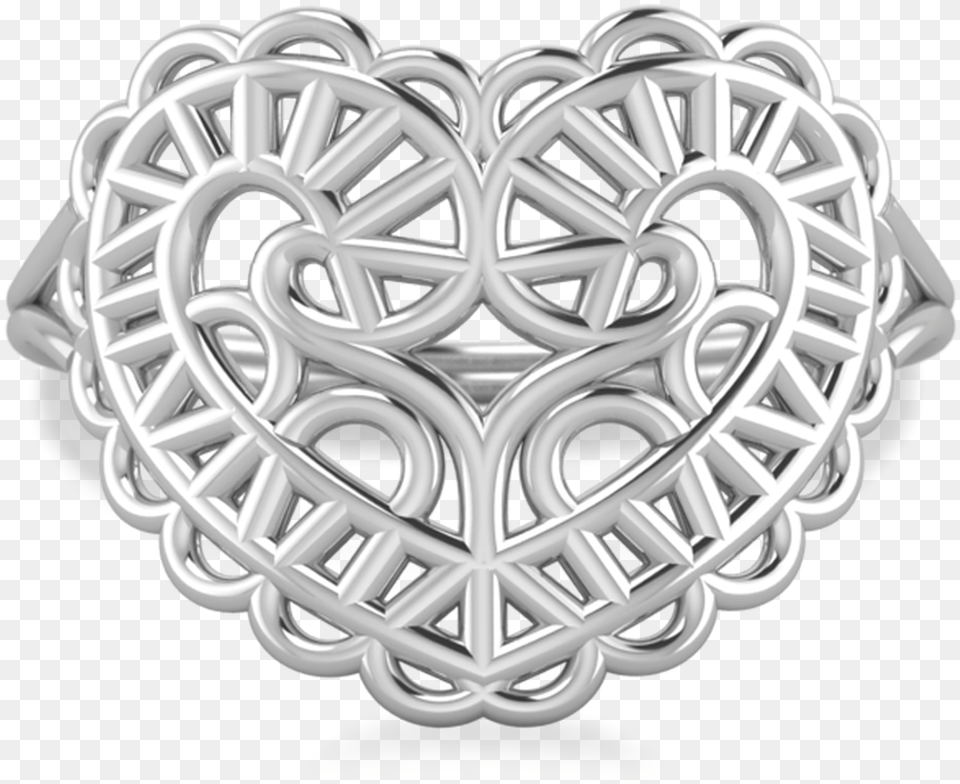 Heart Filigree Ring Circle, Accessories, Machine, Wheel, Jewelry Free Png