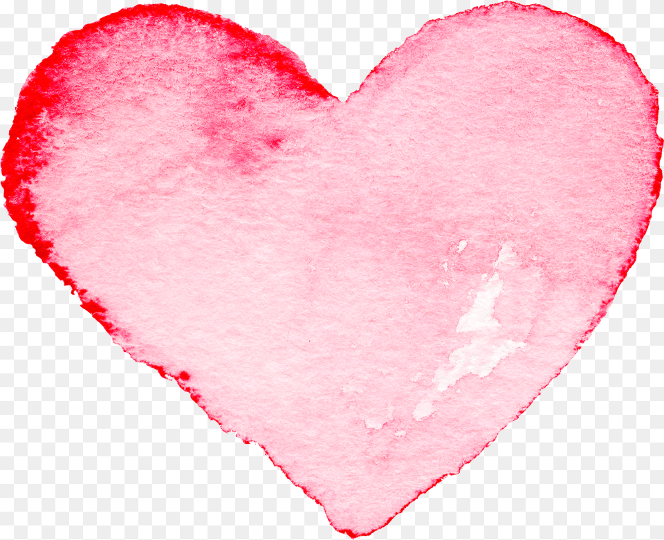 Heart Filter Watercolor Painting Heart Pink Pink Watercolor Heart Free Png Download