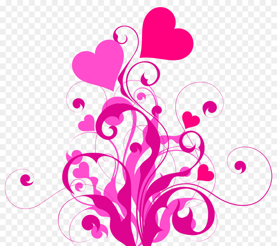 Heart Flourish Clipart, Art, Floral Design, Graphics, Pattern Free Png