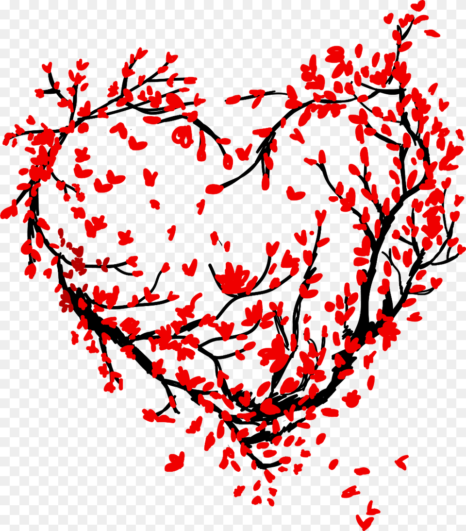 Heart Flower Broken Heart Emoji Crown Circle Plano De Fundo Mary Kay, Petal, Plant, Art, Floral Design Png Image