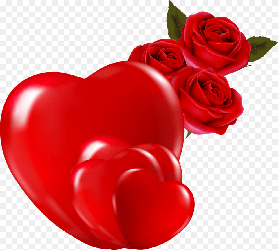 Heart Flowers Of Love, Flower, Plant, Rose Png