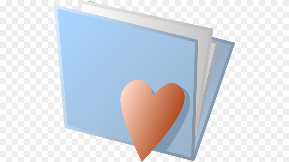 Heart Folder Clipart Clip Art, White Board, File Free Transparent Png