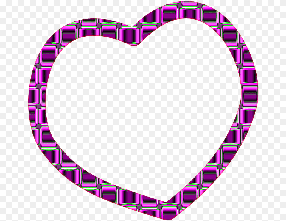 Heart Frame, Purple, Person Free Png