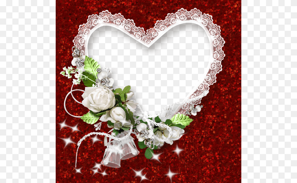 Heart Frame Background, Rose, Flower, Plant, Adult Png Image