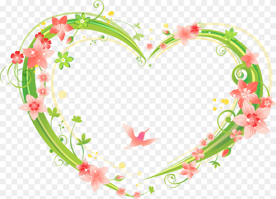 Heart Frame For Flower Heart Frame, Art, Floral Design, Graphics, Pattern Png