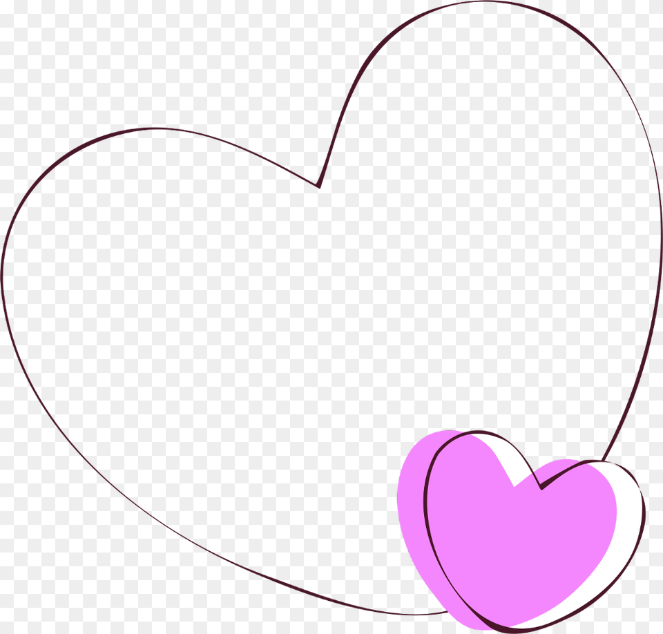 Heart Frame Love Freetoedit Heart, Clothing, Hat Png Image