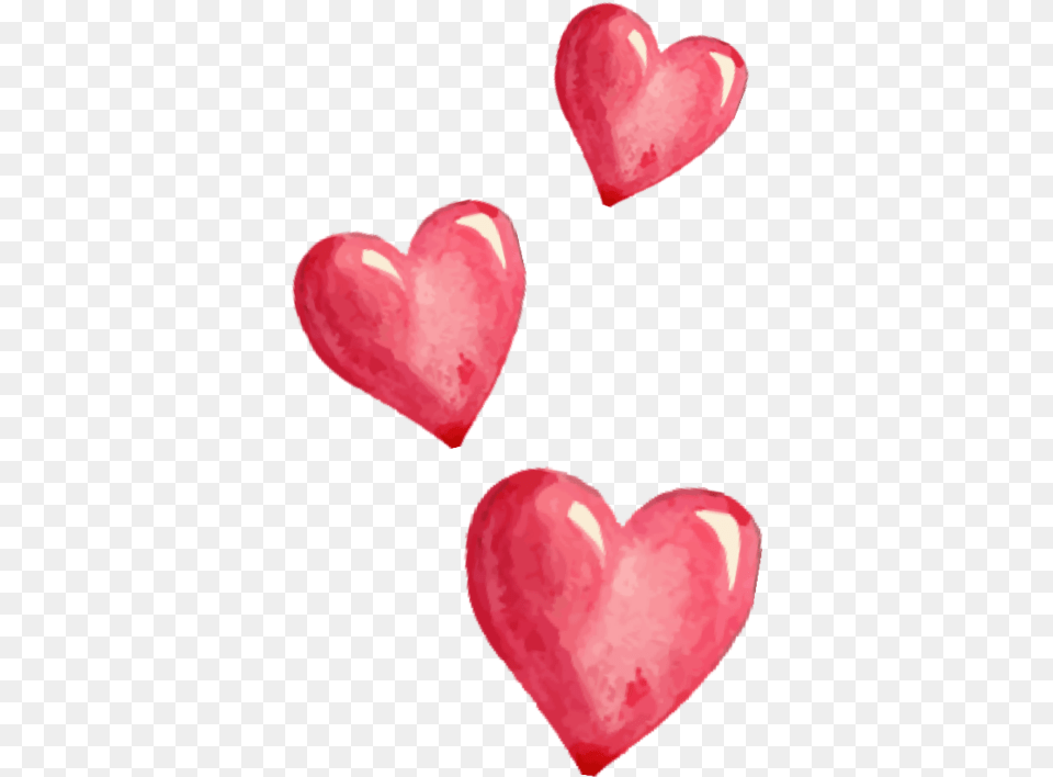 Heart Freetoedit Remix Emogi Vermelho Red Watercolor Hearts, Symbol Free Png Download