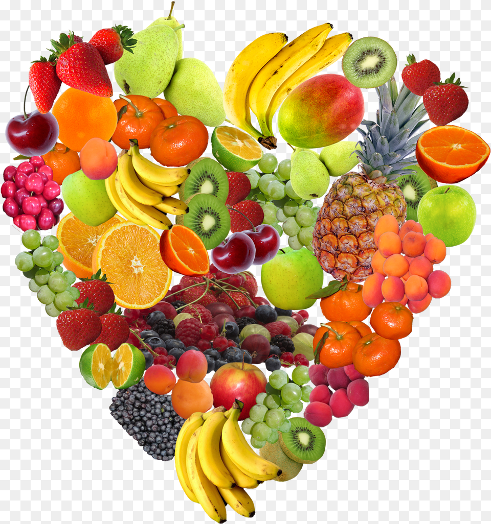 Heart Fruit Image Fruit, Produce, Plant, Food, Banana Free Transparent Png